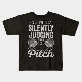 I'm Silently Judging Your Pitch Vocal Coach Gift Kids T-Shirt